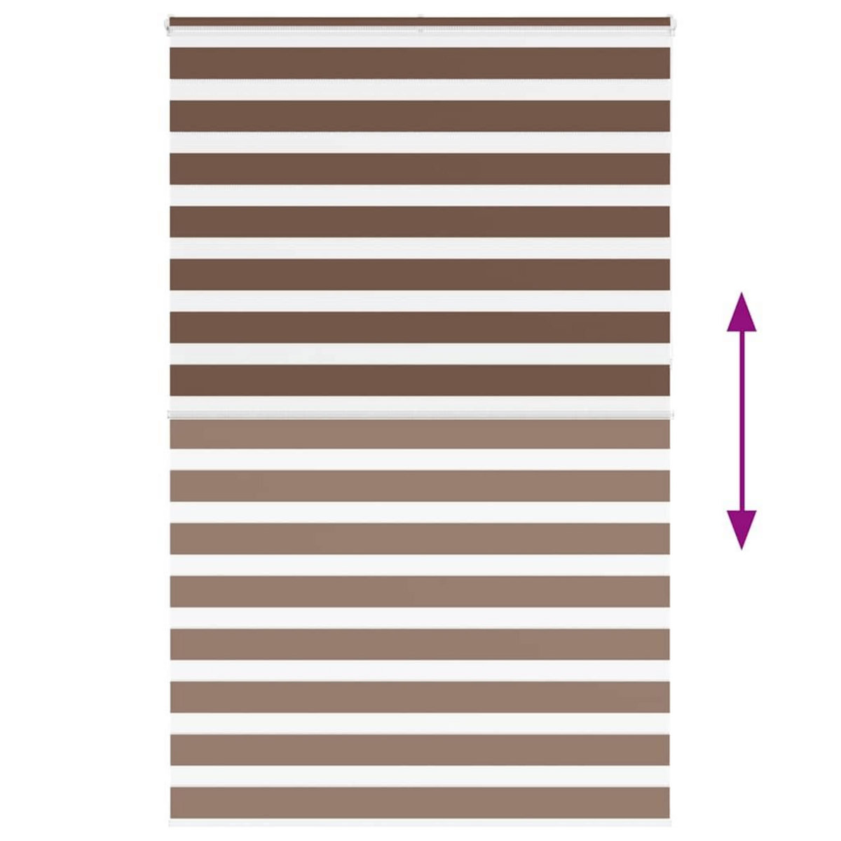 VIDAXL Store zebre marron 140x230cm largeur du tissu 135,9cm polyester