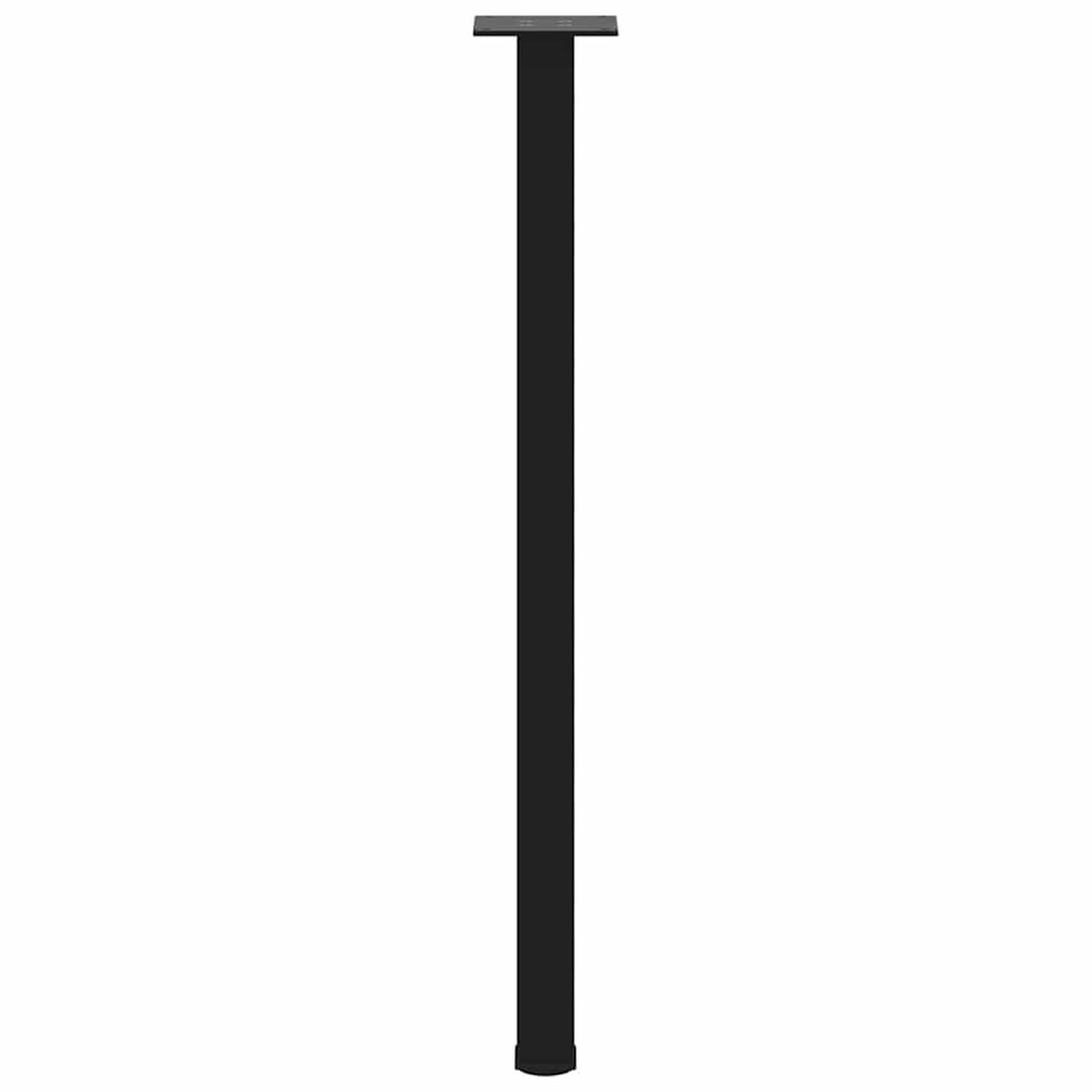 Voir la diapositive 5 : VIDAXL Pieds de table basse 4 pcs noir 72-74 cm acier