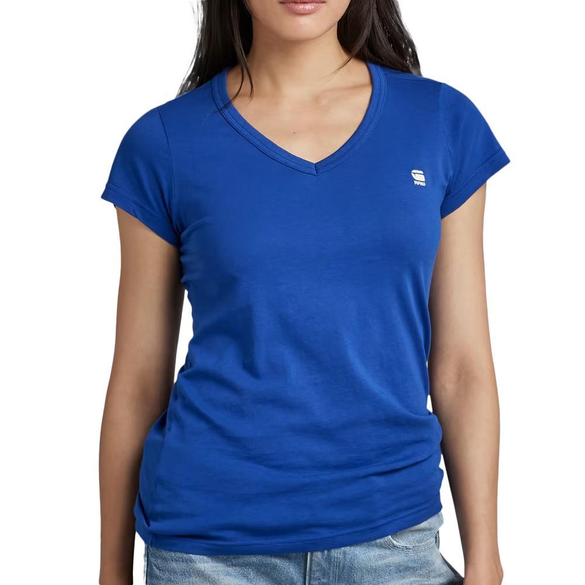G-Star Raw T-shirt Bleu Electrique Femme G-Star Raw Eyben D21314. Coloris disponibles : Bleu