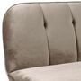 Voir la diapositive 5 : Paris Prix Canapé Convertible en Velours  Seattle  180cm Taupe