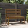 Voir la diapositive 1 : VIDAXL Banc de jardin marron miel 109 cm bois de pin massif