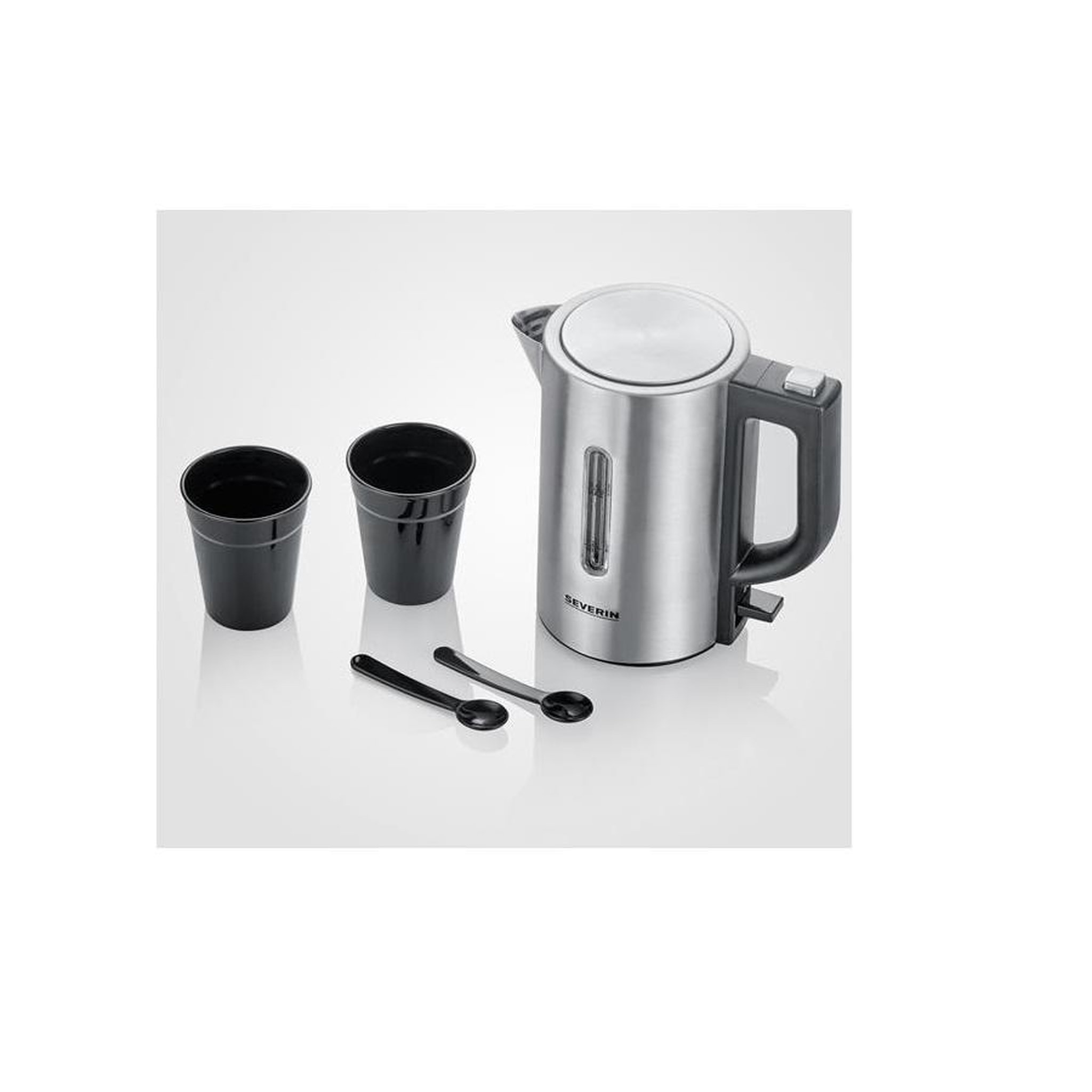 Voir la diapositive 2 : SEVERIN Bouilloire électrique 0.5l 1100w inox/noir - 3647