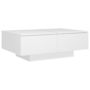 Voir la diapositive 2 : VIDAXL Table basse Blanc 90x60x31 cm Agglomere