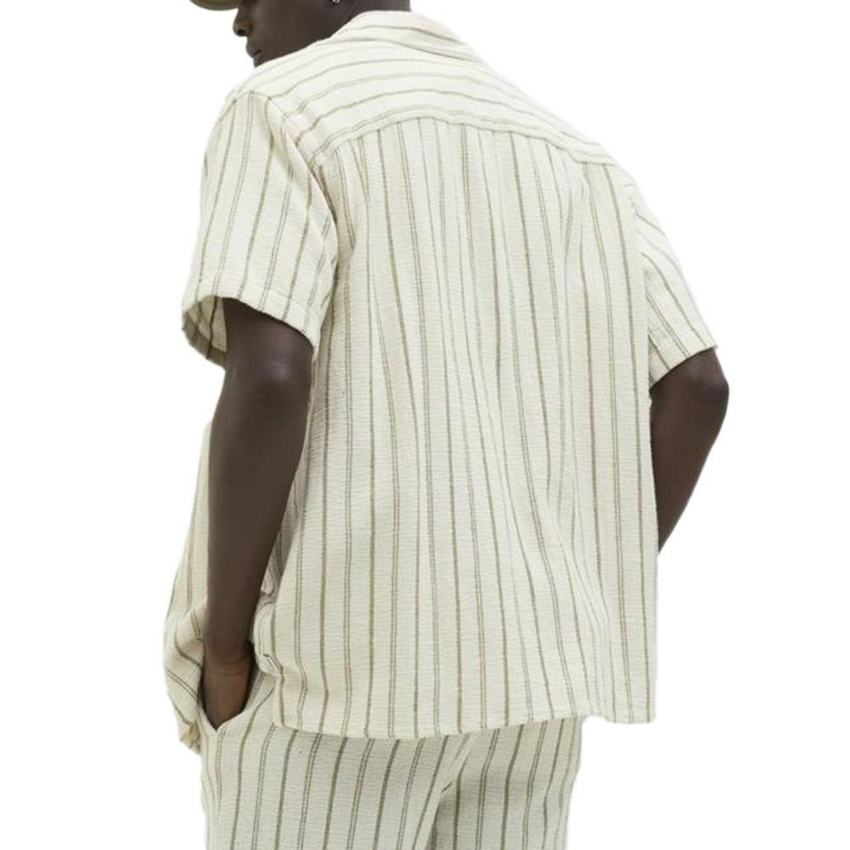 Jack & Jones Chemise Rayure /Kaki Homme Jack & Jones Stripe Resort