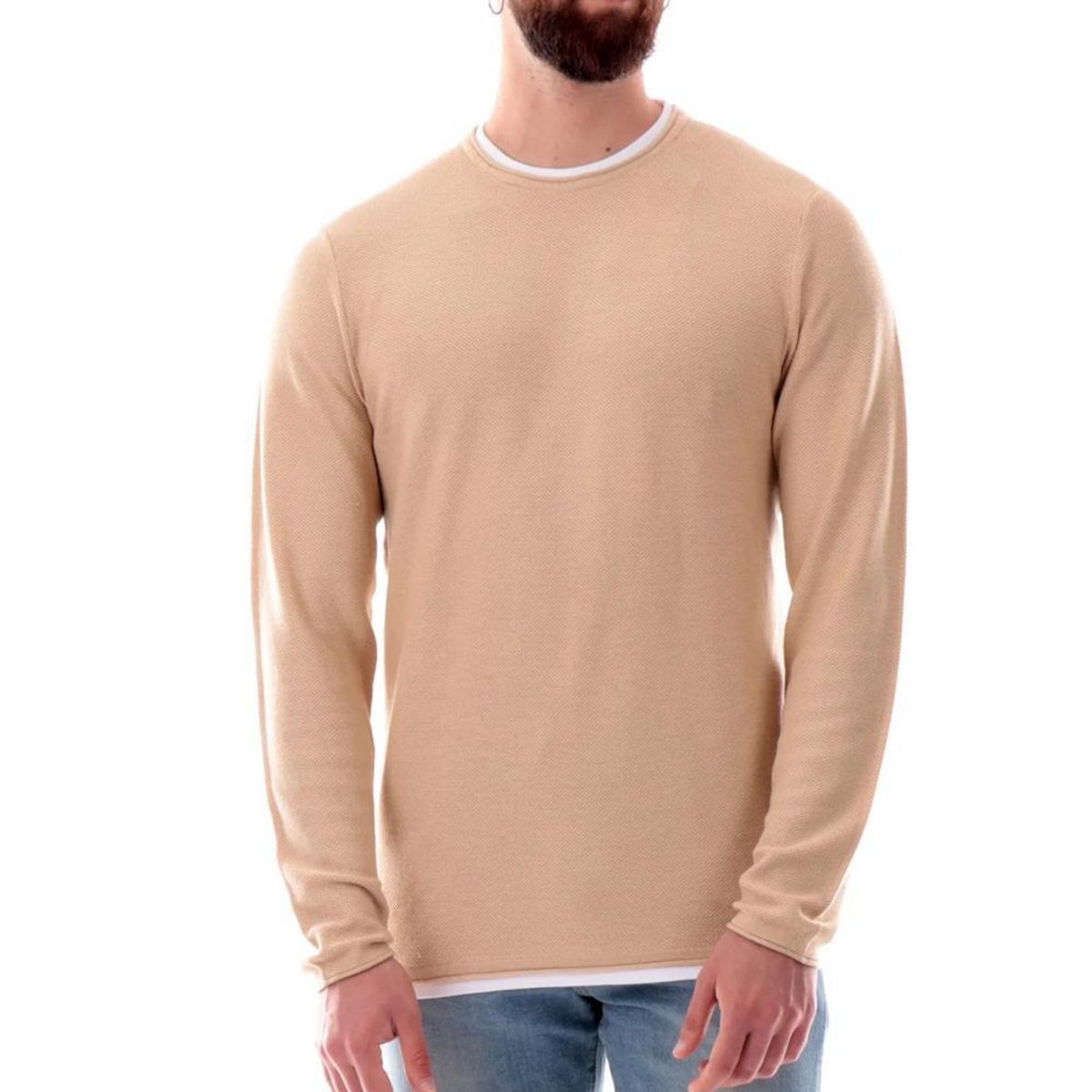 Jack & Jones Pull /Blanc Homme Jack & Jones Jortwinn