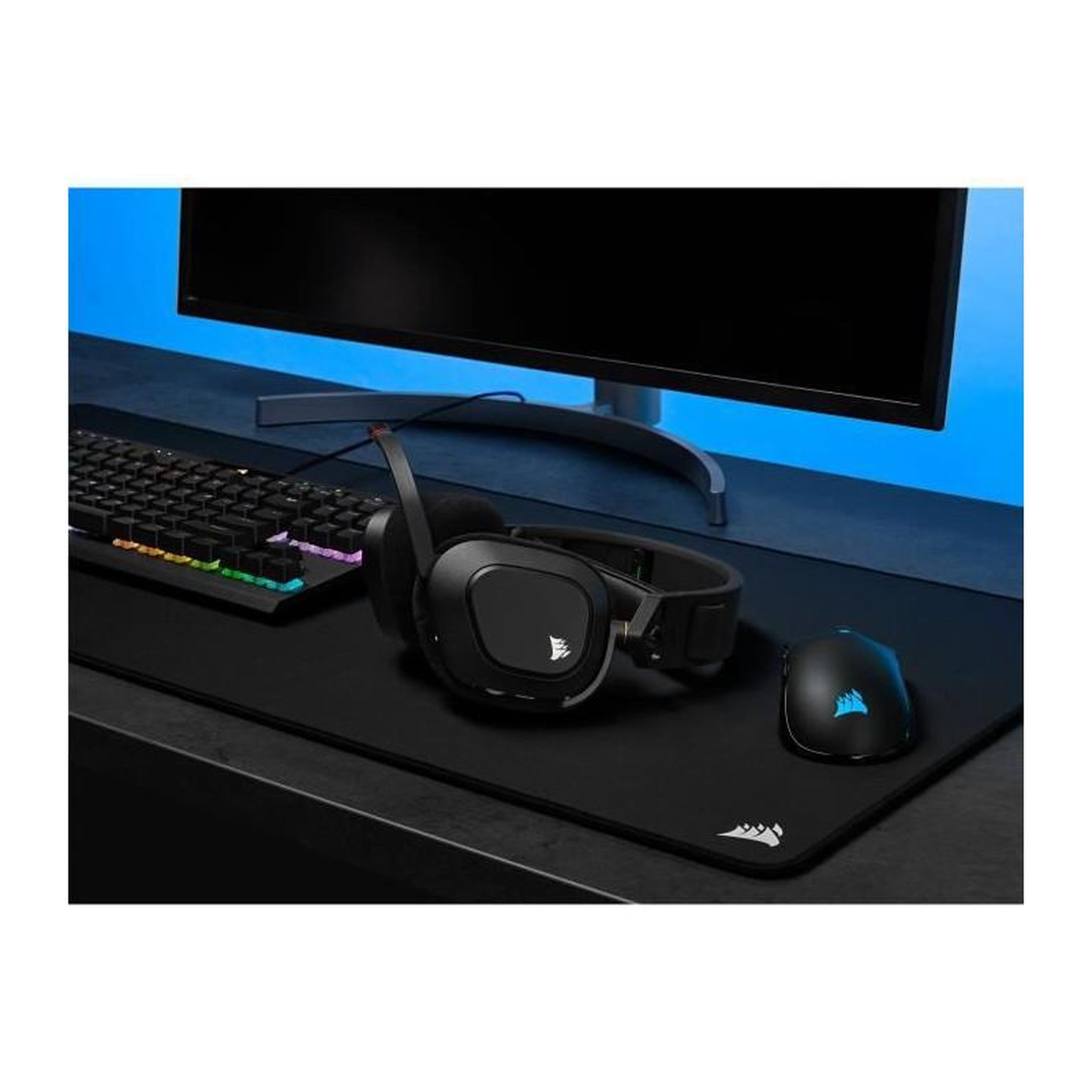 Voir la diapositive 5 : Corsair CORSAIR Casque sans fil HS80 RGB - Carbone CA-9011235-EU