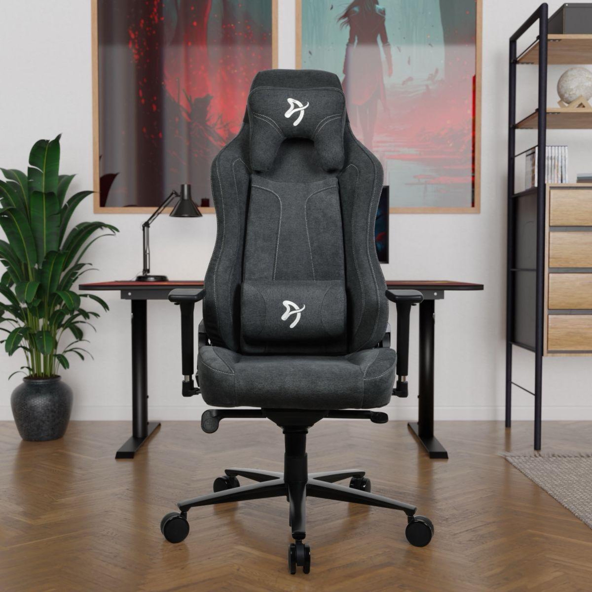 Voir la diapositive 5 : AROZZI Chaise gaming vernazza soft fabric dark grey