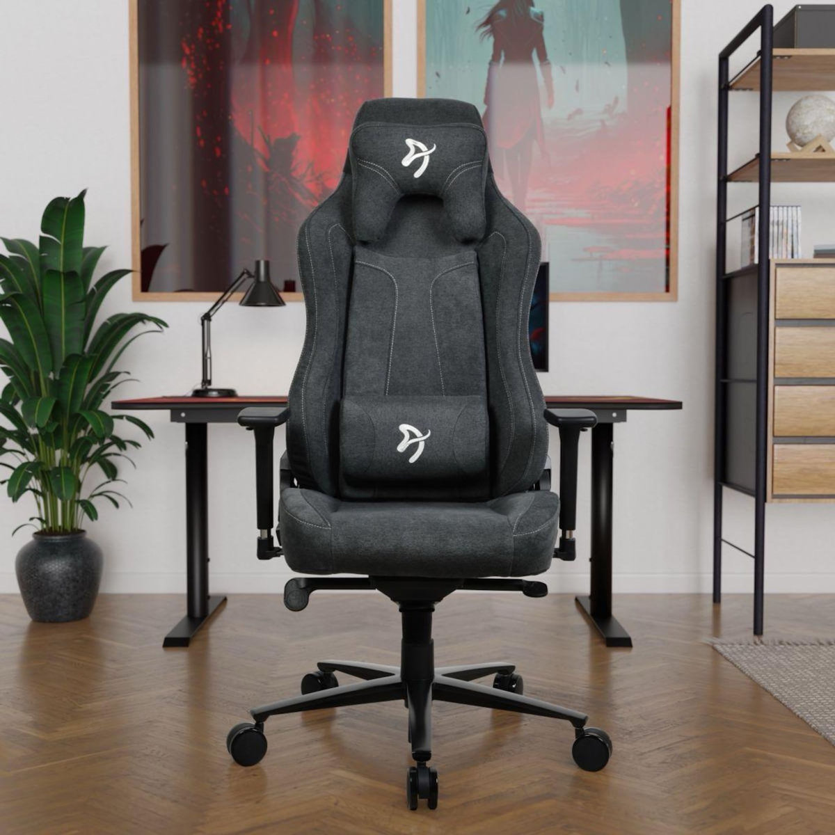 AROZZI Chaise gaming Vernazza Soft Fabric Dark Grey