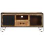 Voir la diapositive 4 : VIDAXL Meuble TV 110x31x46 cm Bois de manguier brut