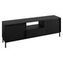 Voir la diapositive 4 : BEST MOBILIER Girona - meuble tv ouvert - noir - 174 cm