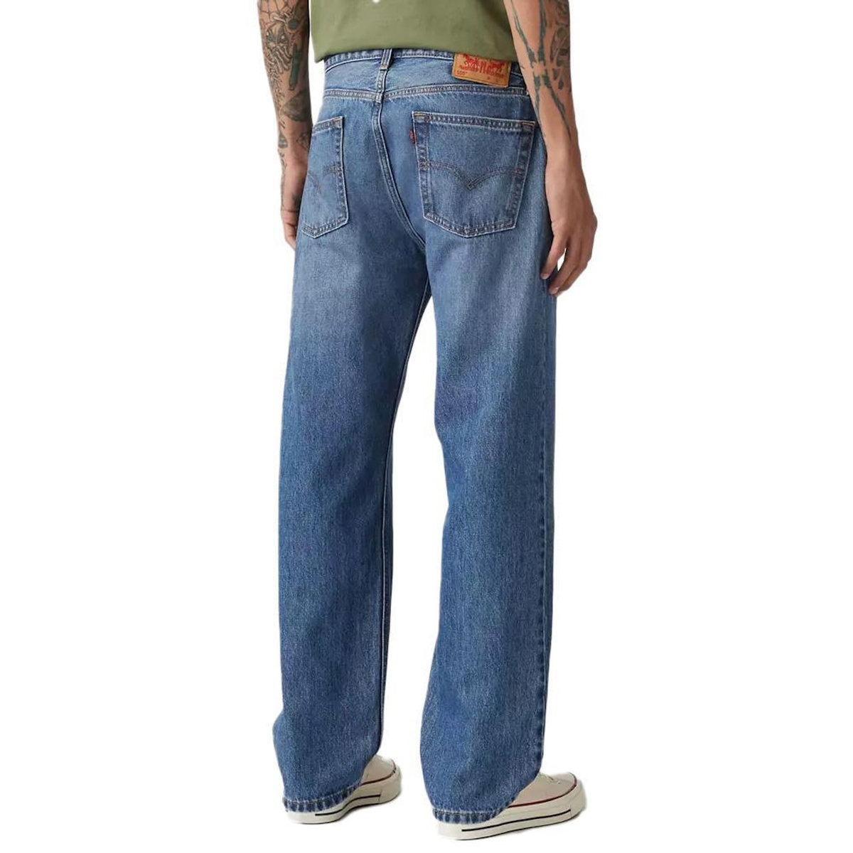 Levi's Jean 555   Délavé Homme Levi's Relaxed Straight Med Indig   W28