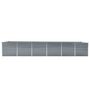 Voir la diapositive 3 : VIDAXL Lit sureleve de jardin Acier galvanise 480x80x77 cm Gris