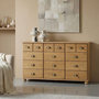 Voir la diapositive 2 : IDIMEX Commode apothicaire COLMAR en pin massif, 12 tiroirs