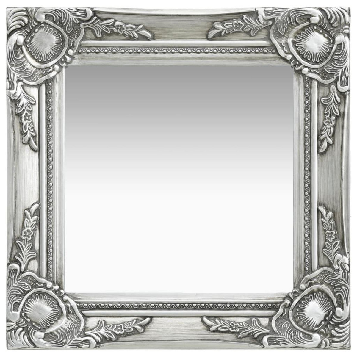 VIDAXL Miroir mural style baroque 40x40 cm Argente