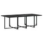 Voir la diapositive 5 : VIDAXL Ensemble a manger de jardin 9 pcs Noir Resine tressee