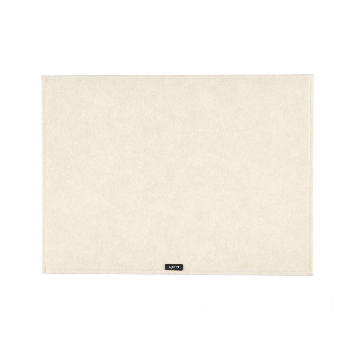 BJORN Set de table rectangulaire - 6 pièces - Feutre recyclé beige