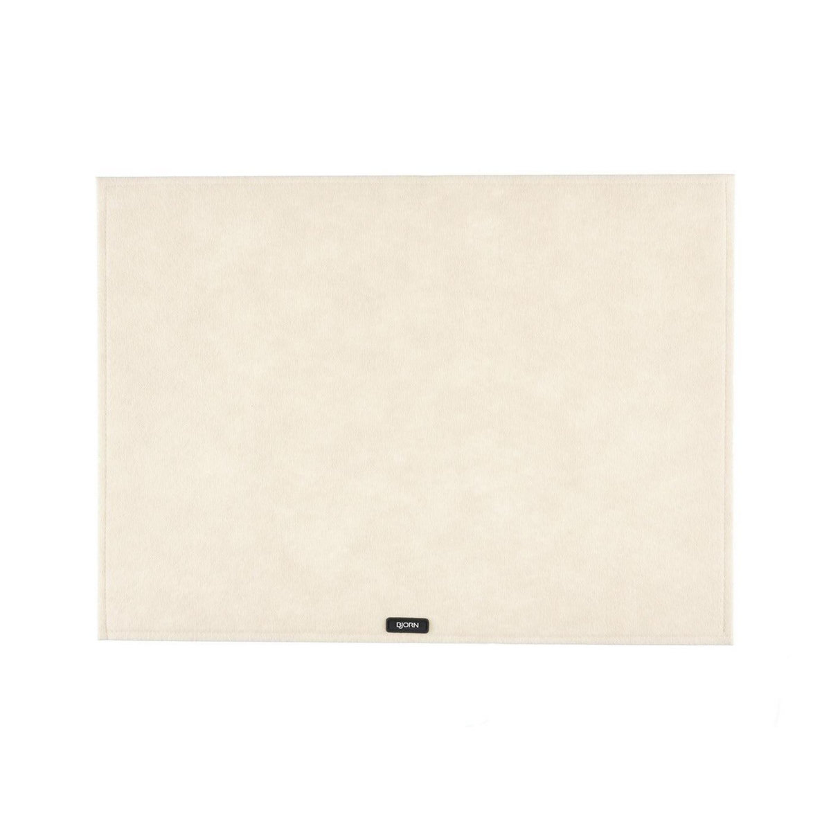 BJORN Set de table rectangulaire - 6 pièces - Feutre recyclé beige