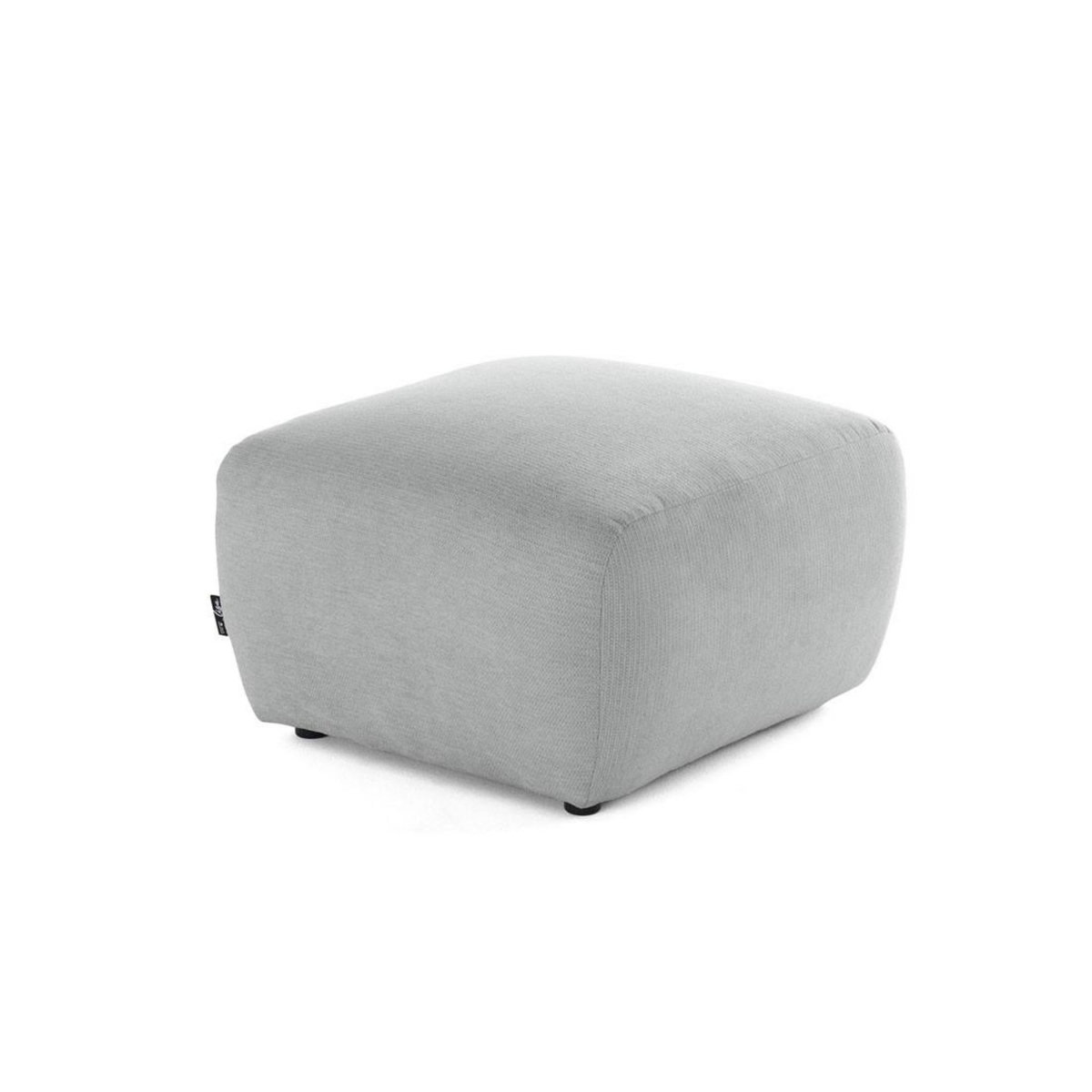 LISA DESIGN Sorrente - pouf - en tissu texturé