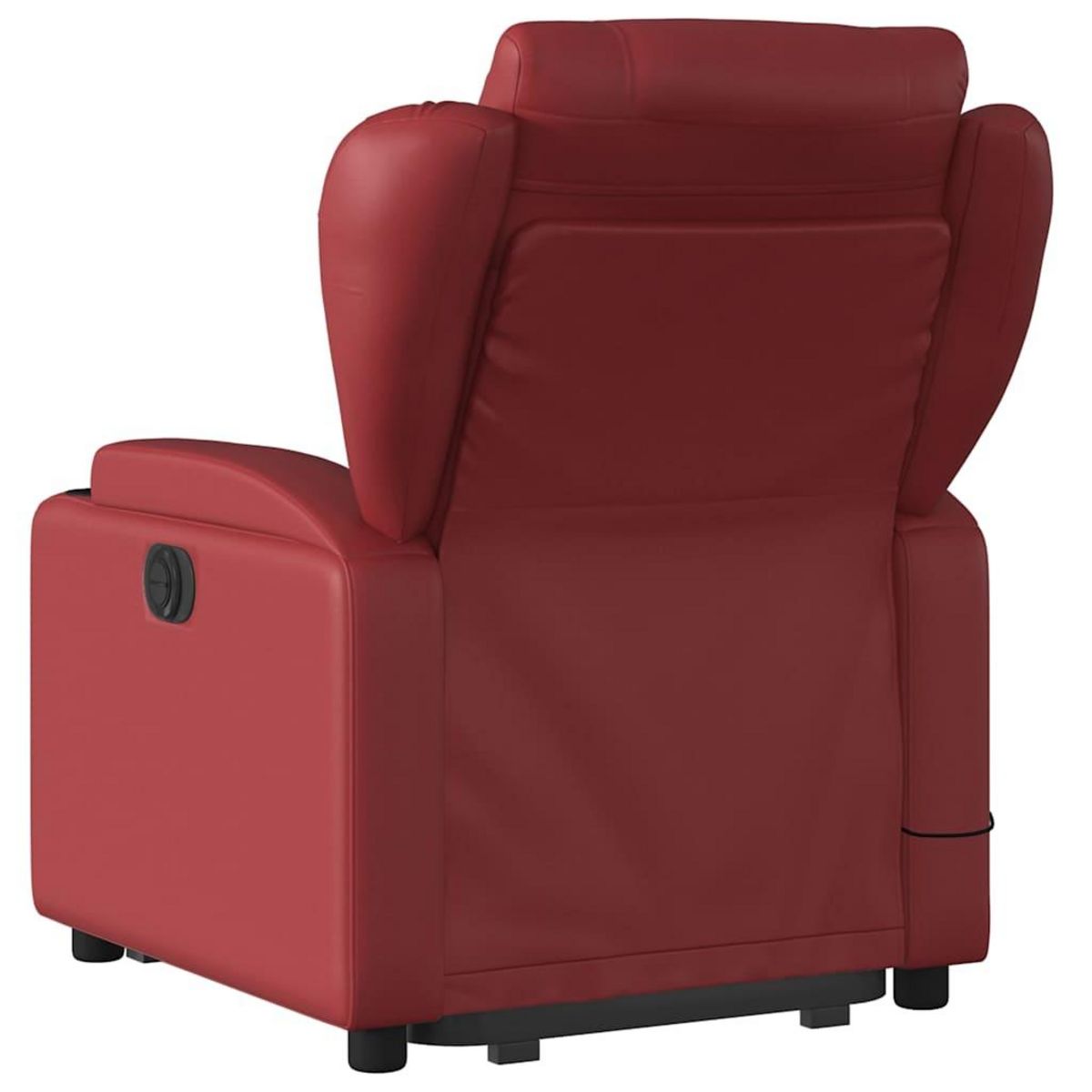 VIDAXL Fauteuil inclinable de massage electrique rouge bordeaux