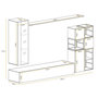 Voir la diapositive 3 : Paris Prix Ensemble Meuble TV Design  Switch II  250cm Naturel & Noir