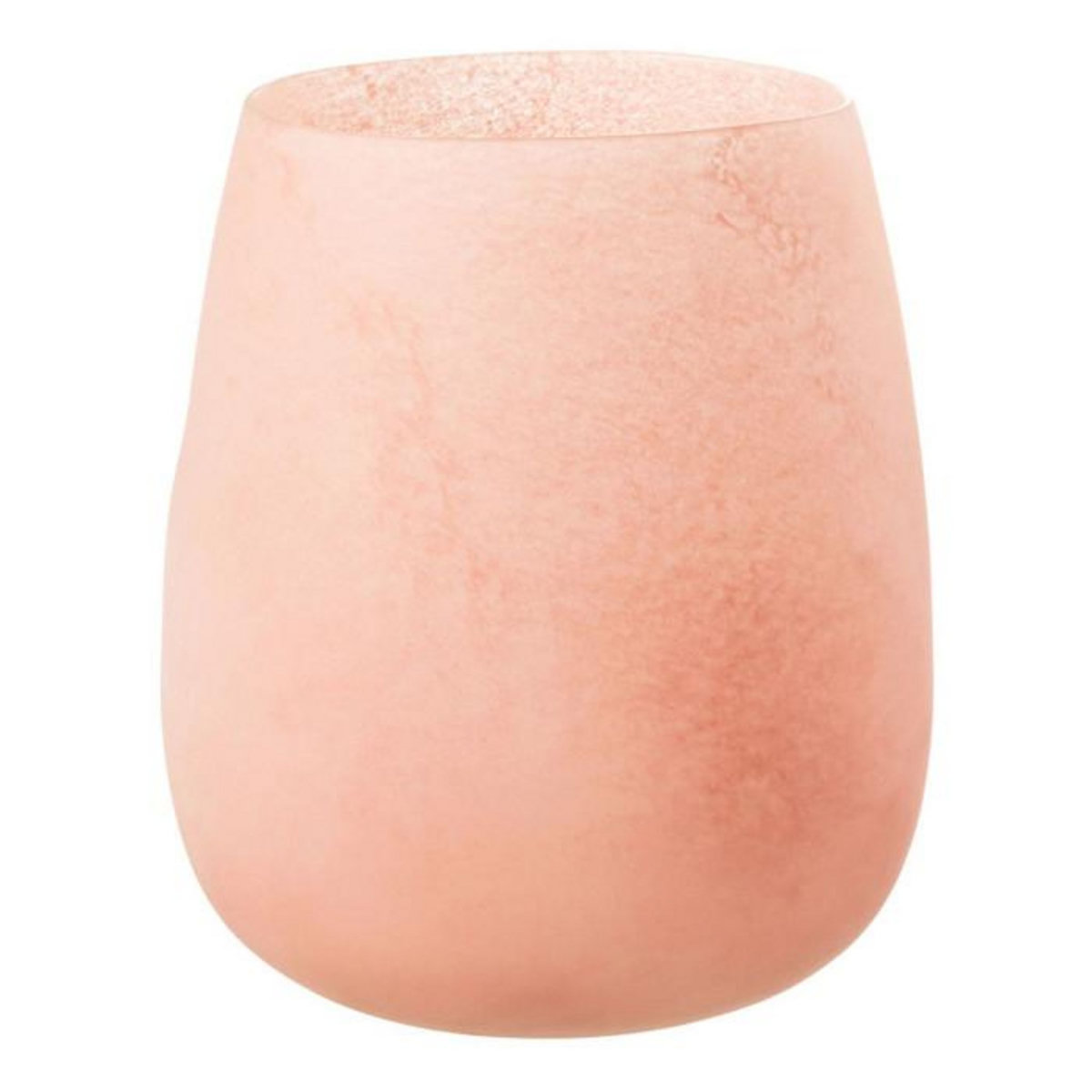 Paris Prix Vase Déco en Verre  Givré  27cm Rose