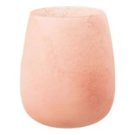 Paris Prix Vase Déco en Verre  Givré  27cm Rose