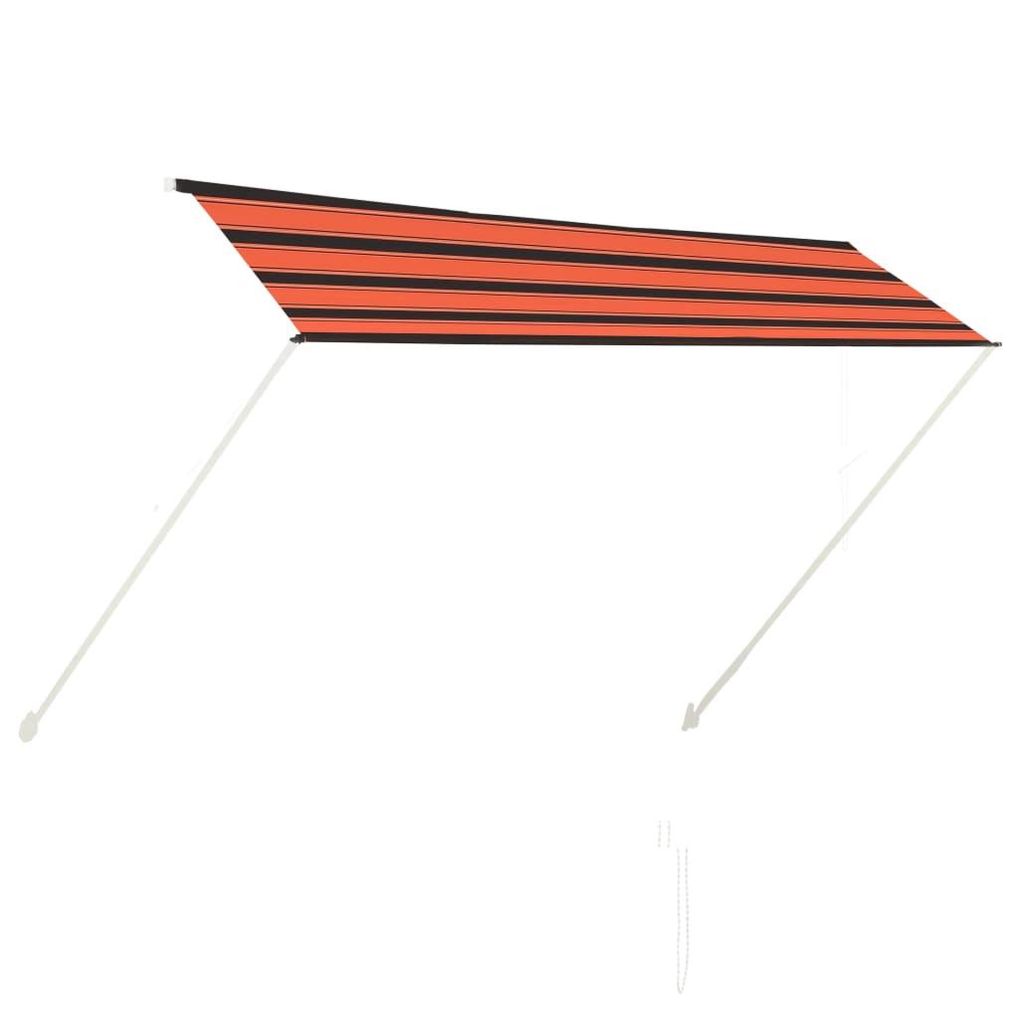 Voir la diapositive 2 : VIDAXL Auvent retractable 300x150 cm Orange et marron