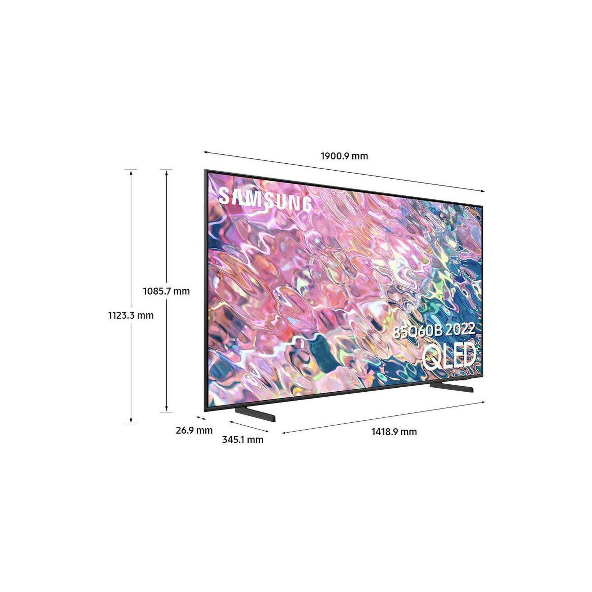 Voir la diapositive 5 : Samsung TV QLED QE85Q60B 2022