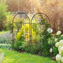 Voir la diapositive 2 : OUTSUNNY Treillis de jardin lot de 2 support pour plantes grimpantes en métal noir