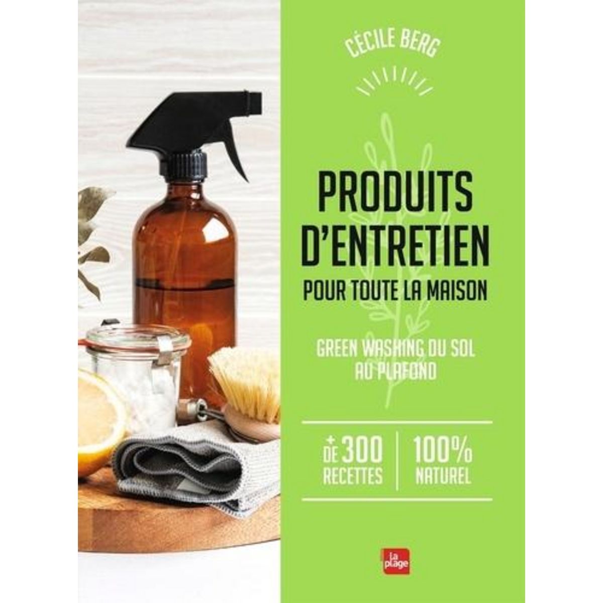 PRODUITS D'ENTRETIEN POUR TOUTE LA MAISON. GREEN WASHING DU SOL AU PLAFOND, Berg Cécile