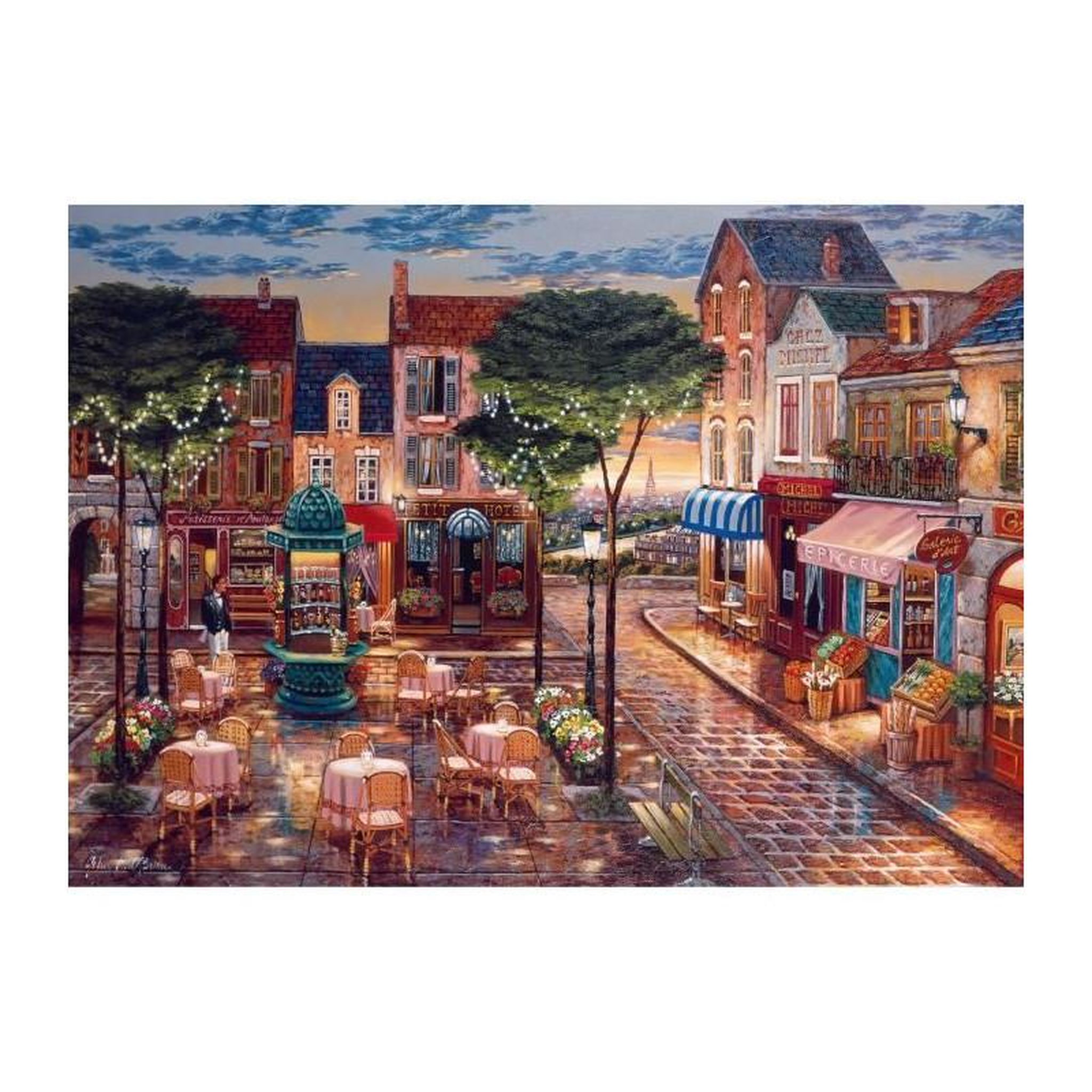 RAVENSBURGER Puzzle 1000 pièces – Paris en peinture – Ravensburger – Qualité supérieure – Adulte 14+ ans
