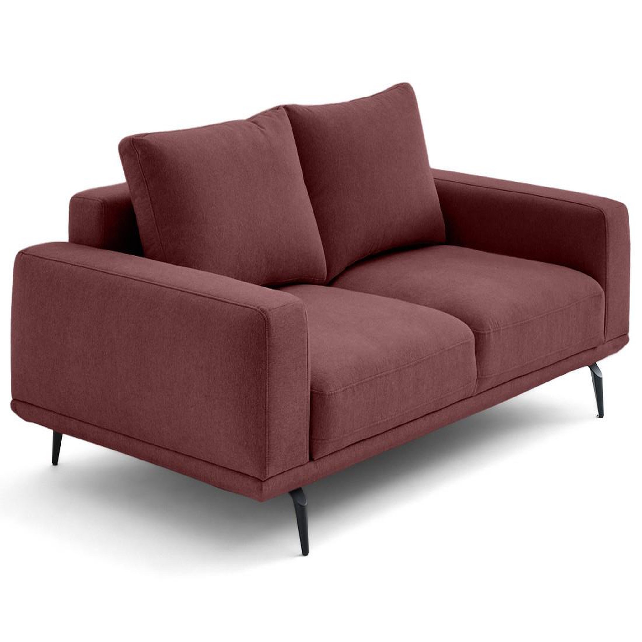 Voir la diapositive 5 : LISA DESIGN Vicence - canapé droit 2 places en tissu
