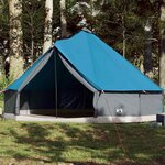 VIDAXL Tente familiale tipi 12 personnes bleu impermeable
