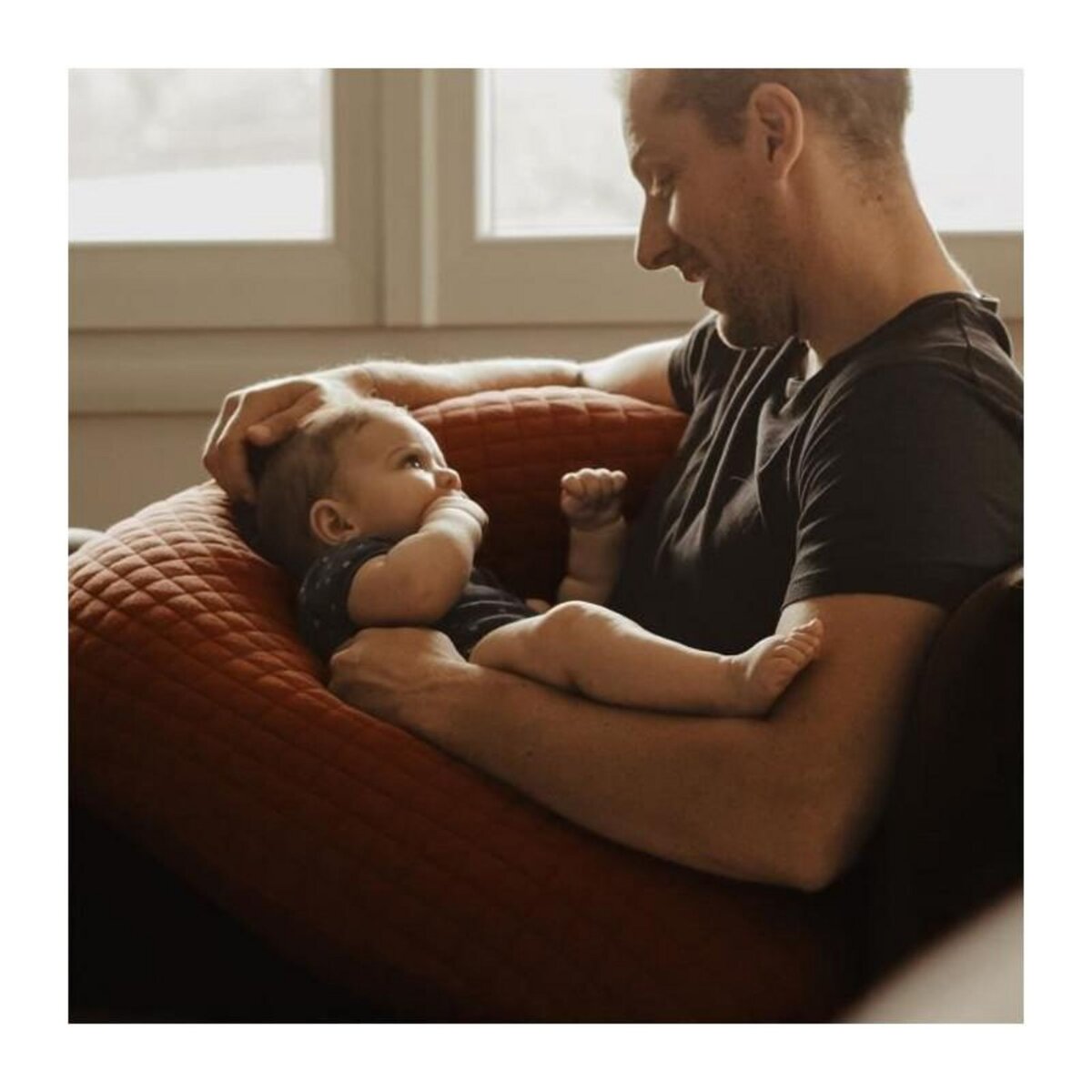 BEABA BEABA, Big Flopsy™, Fleur de coton, Brique, 170 cm