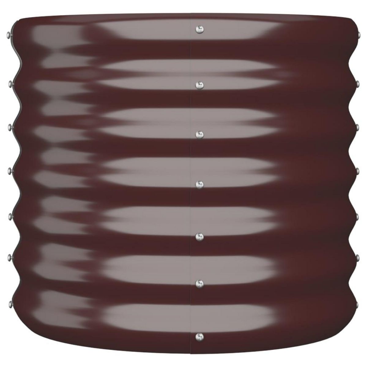 VIDAXL Jardiniere de jardin Acier enduit de poudre 40x40x36 cm Marron