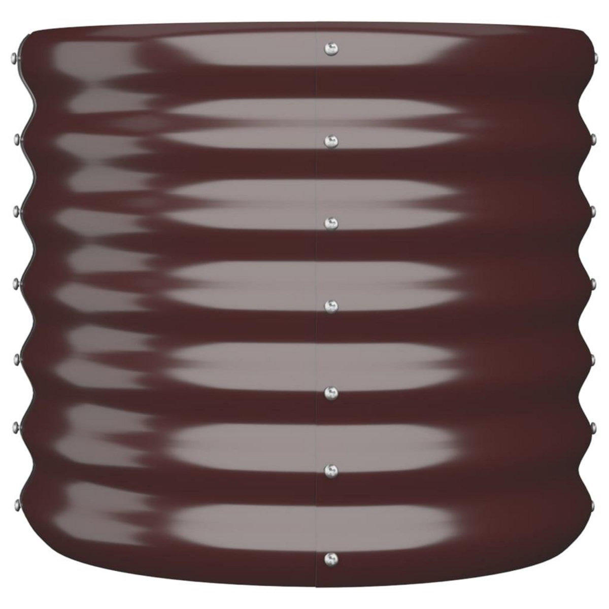 VIDAXL Jardiniere de jardin Acier enduit de poudre 40x40x36 cm Marron