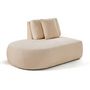 Voir la diapositive 3 : LISA DESIGN Santorini - module d'assise gauche - en tissu texturé