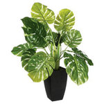 ATMOSPHERA Plante Verte Artificielle en Pot  Leaf  70cm Vert