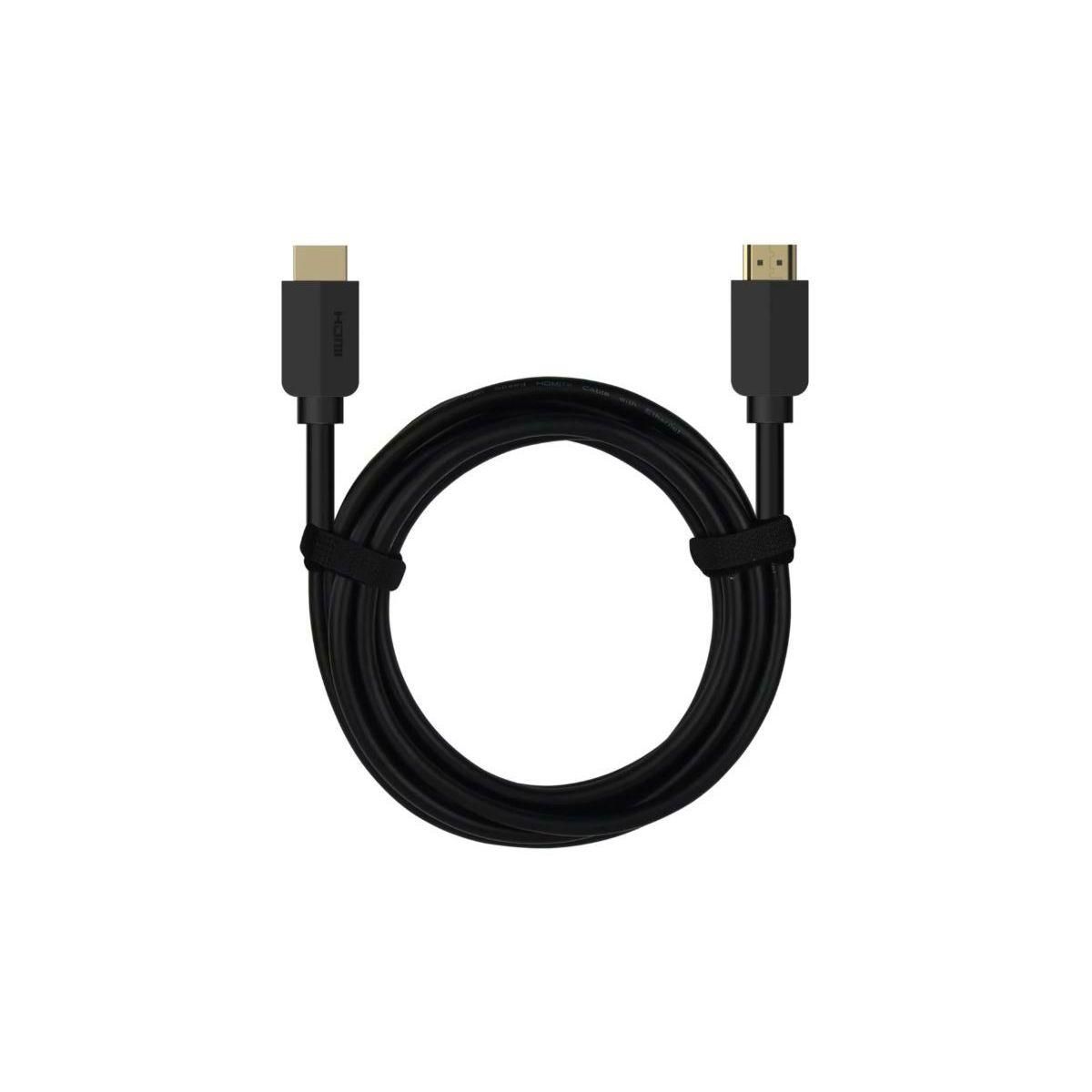 ESSENTIEL B Câble HDMI x2 HDMI 2M noir droit 2.0