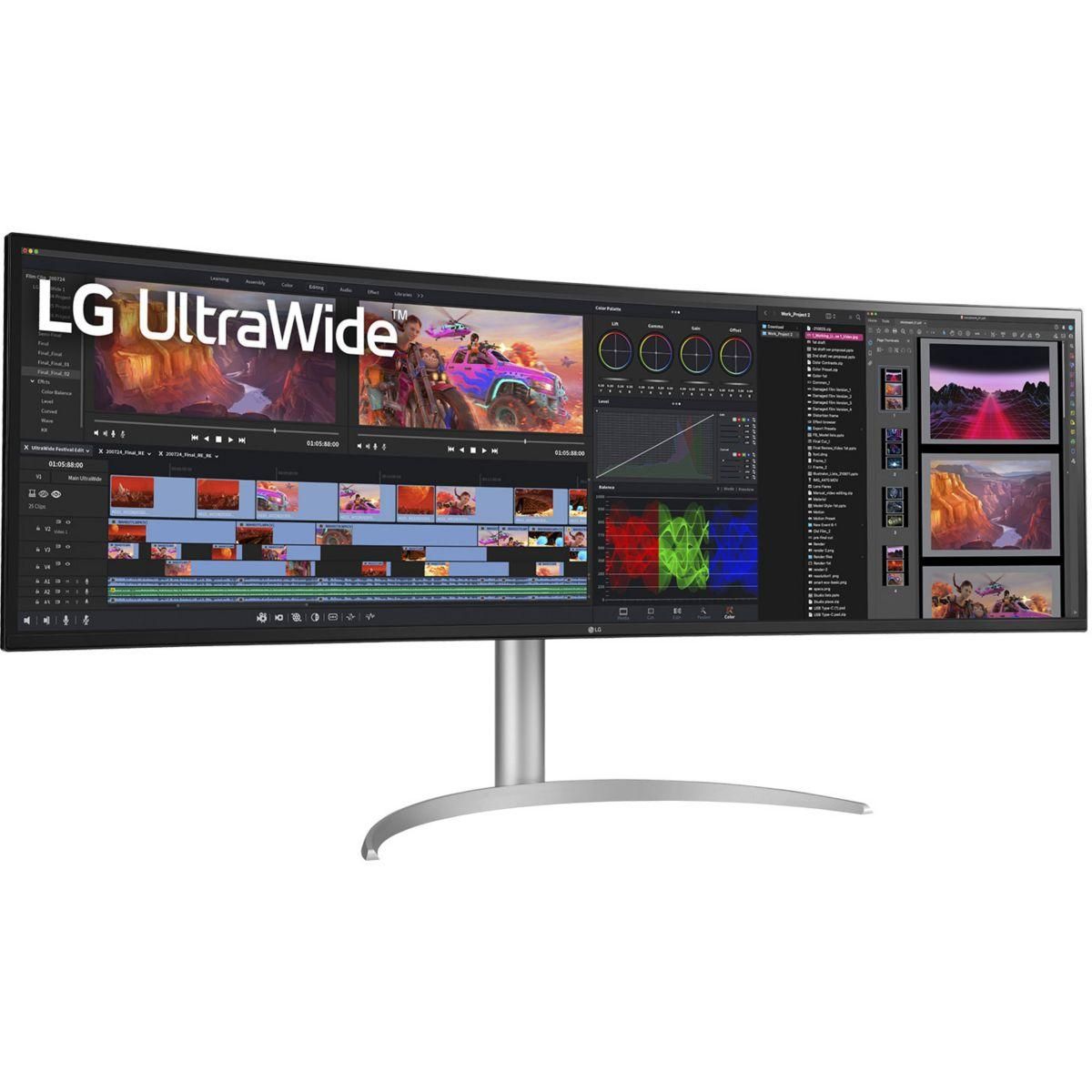 LG Ecran PC Gamer ULTRAWIDE 49WQ95C-W Incurvé 49'' IPS