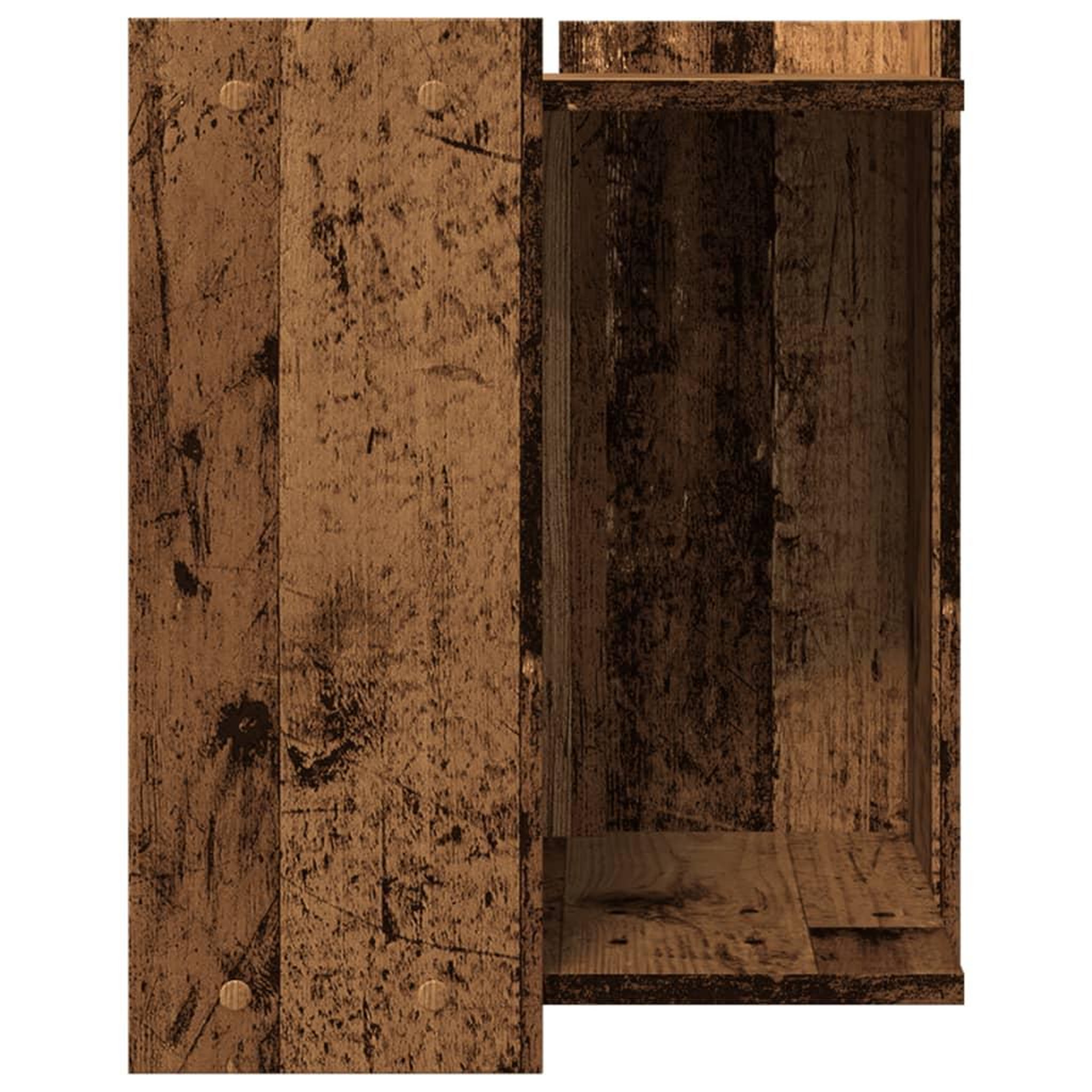Voir la diapositive 5 : VIDAXL Meuble de bac a litiere pour chat vieux bois bois d'ingenierie