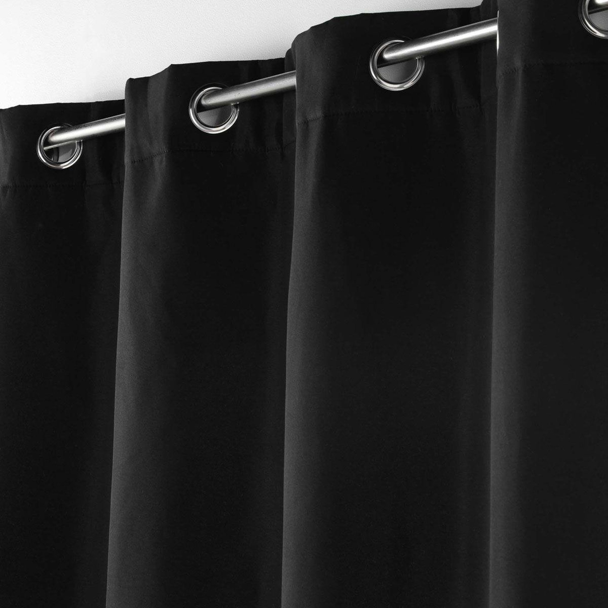 Voir la diapositive 2 : Douceur d'Intérieur Rideau isolant thermique  micropolar  135x260cm noir