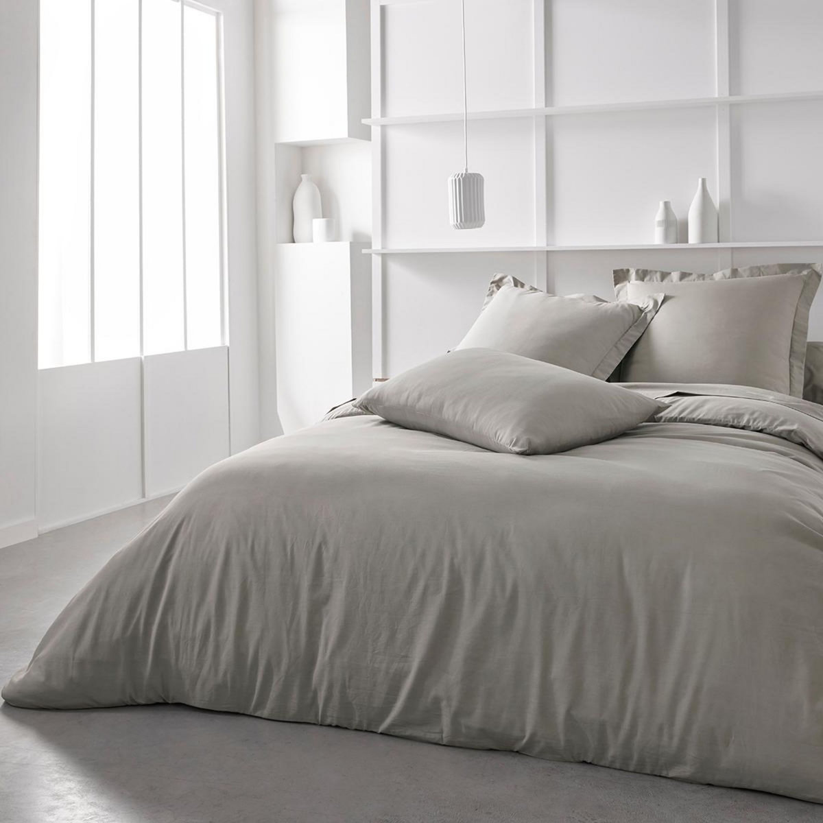 TODAY Drap housse uni en Coton 57 fils ESSENTIAL 