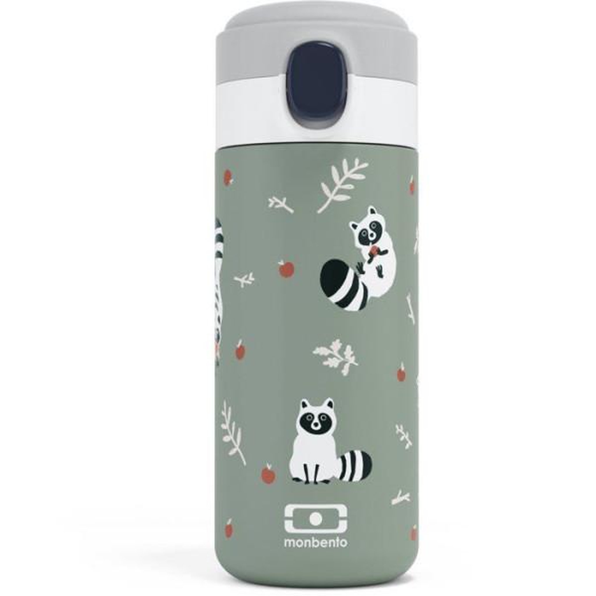 monbento Gourde isotherme a bec verseur - MONBENTO - Enfants - Bouchon ouverture rapide - Pop Raccoon