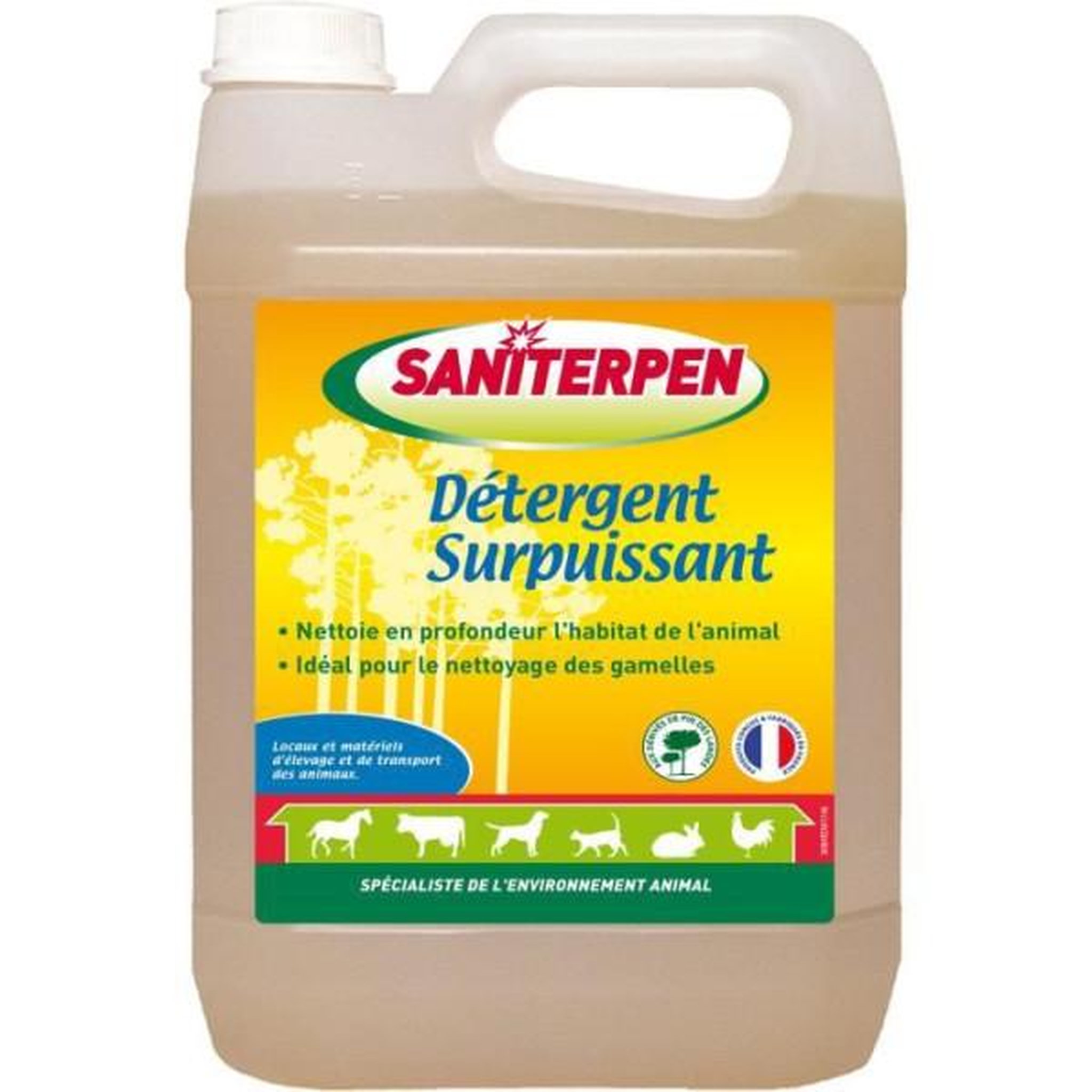 Saniterpen Saniterpen - détergent surpuissant 5l - nettoie en profondeur. Formule concentrée pin des landes