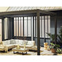 Voir la diapositive 1 : BEST MOBILIER Cherry - pergola bioclimatique - aluminium - 3x3m - gris anthracite