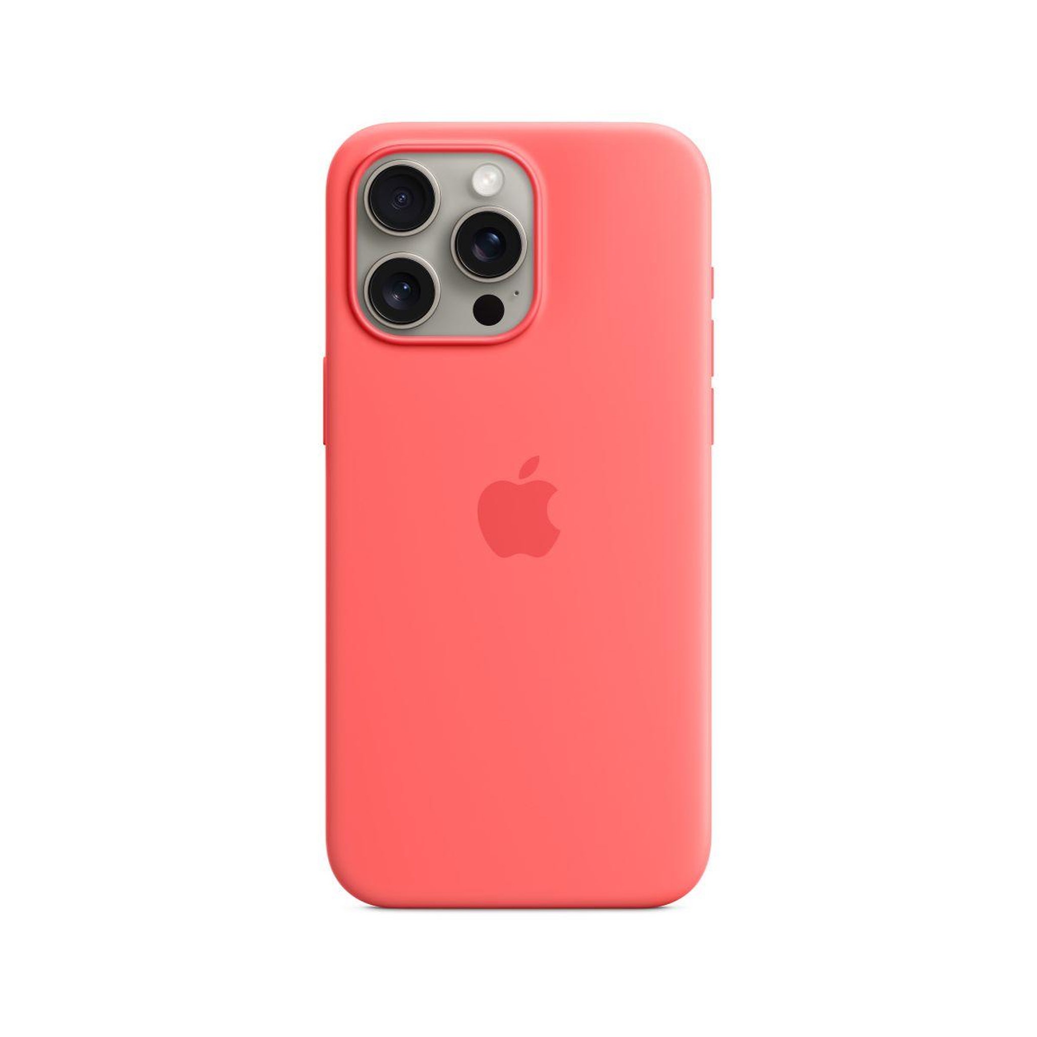 APPLE Coque iPhone 15 Pro Max MagSafe silic Goyave