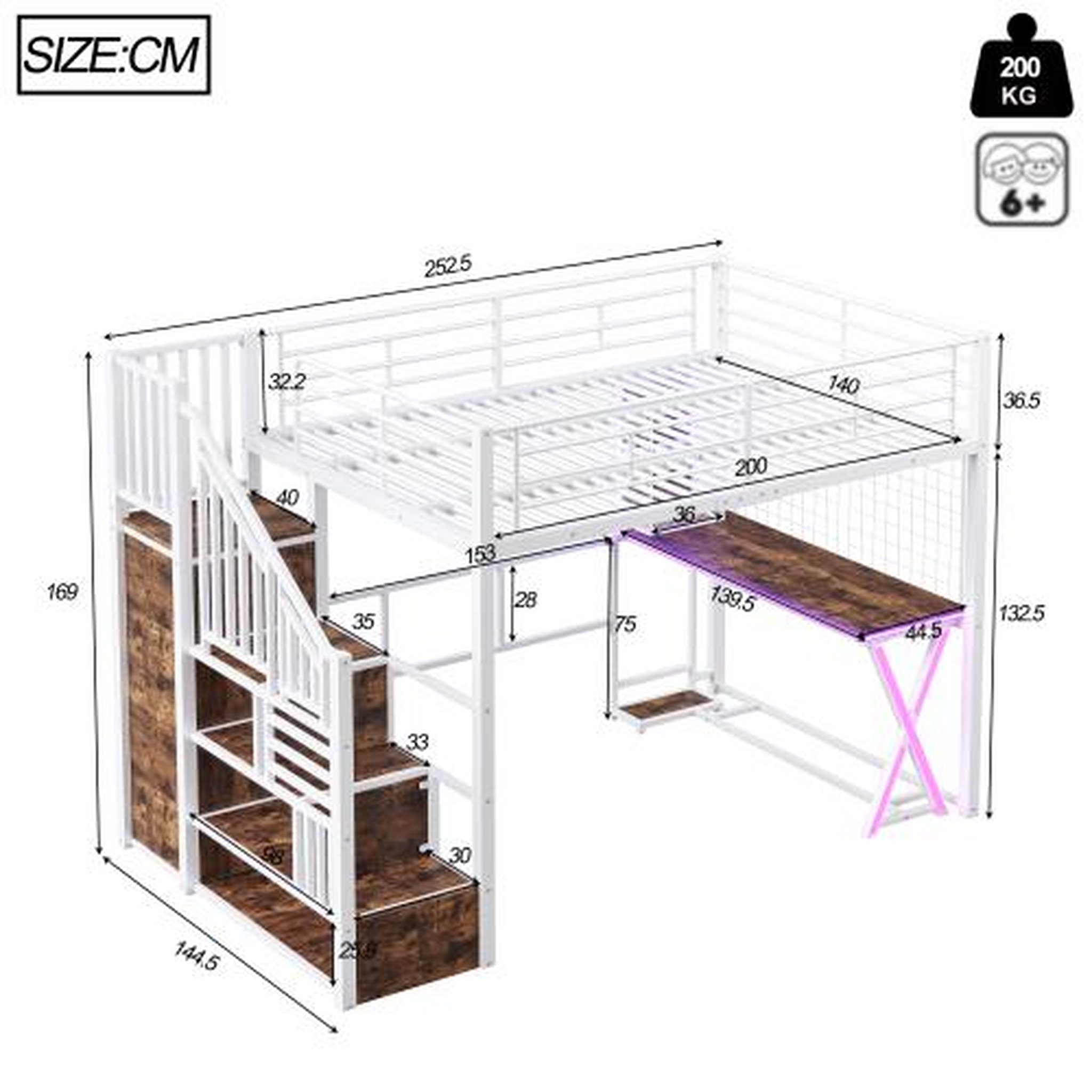 Voir la diapositive 3 : MERAX Lit mezzanine