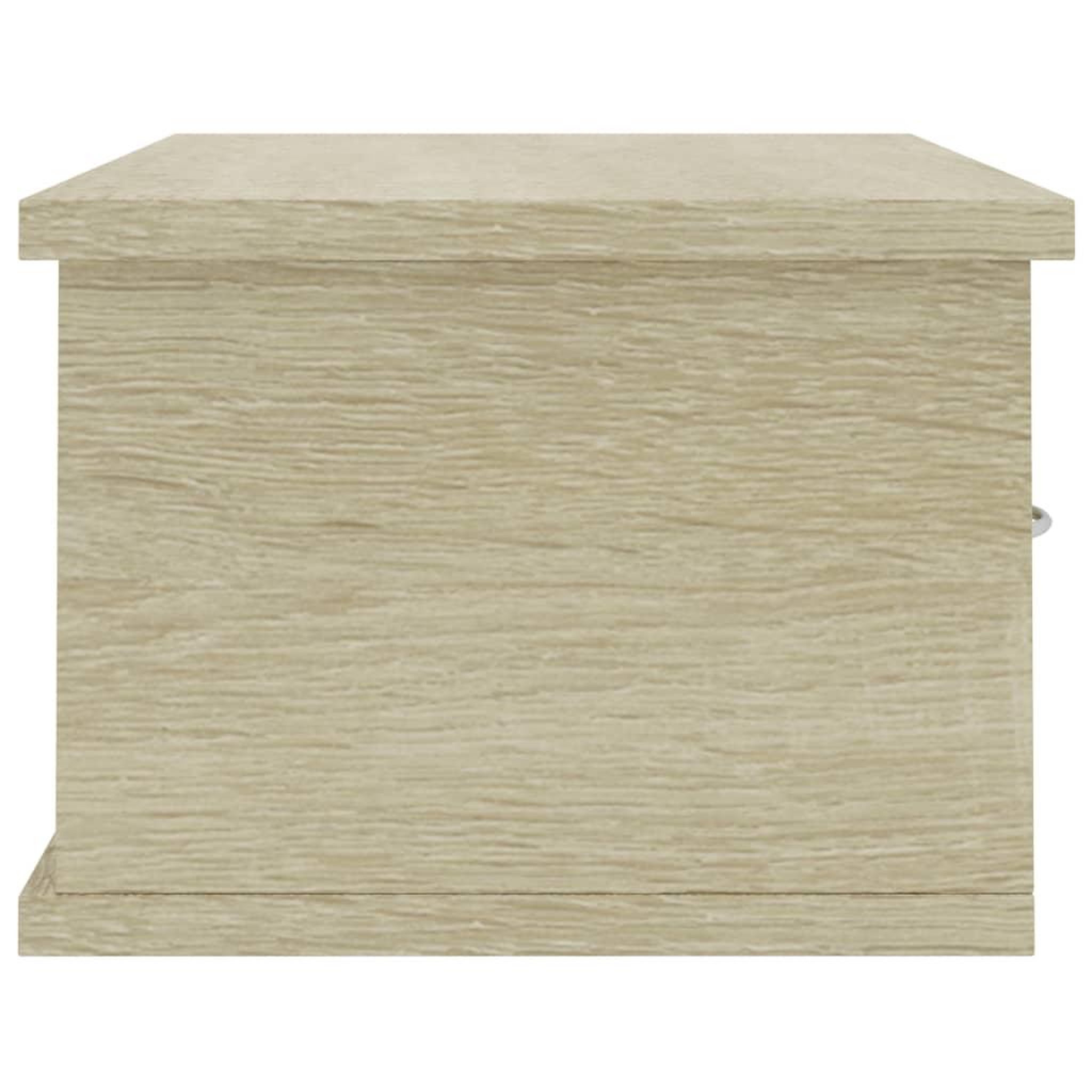 Voir la diapositive 5 : VIDAXL Etagere murale avec tiroirs Chene sonoma Bois d'ingenierie