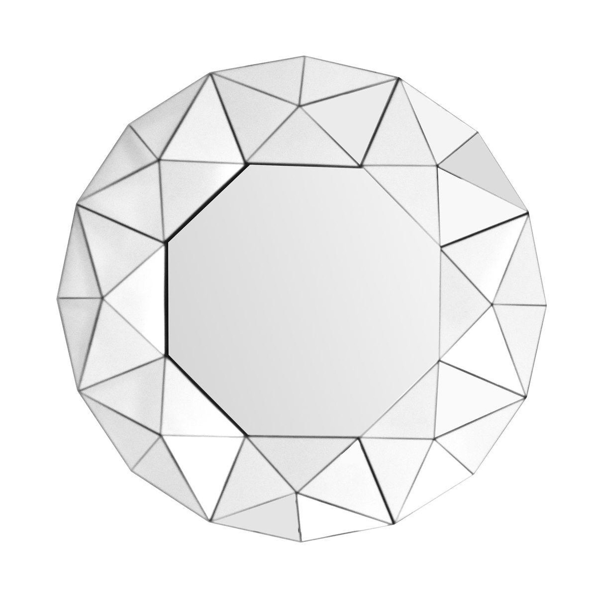 Paris Prix Miroir Mural Design  Vulcanus  70cm Argent